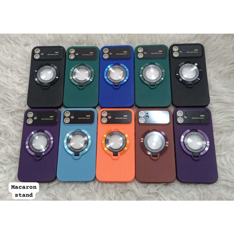 CASE MACARON STAND Ip 11 / Ip 11pro / Ip 11 Pro Max/Ip 12 / Ip 12 Pro / Ip 12 Pro Max / Ip 13 / Ip 1