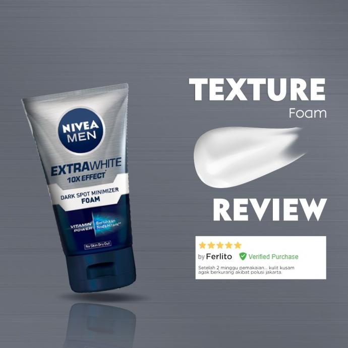 Nivea Men Personal Care Men Brightening Dark Spot Facial Foam-Twinpack Berkualitas