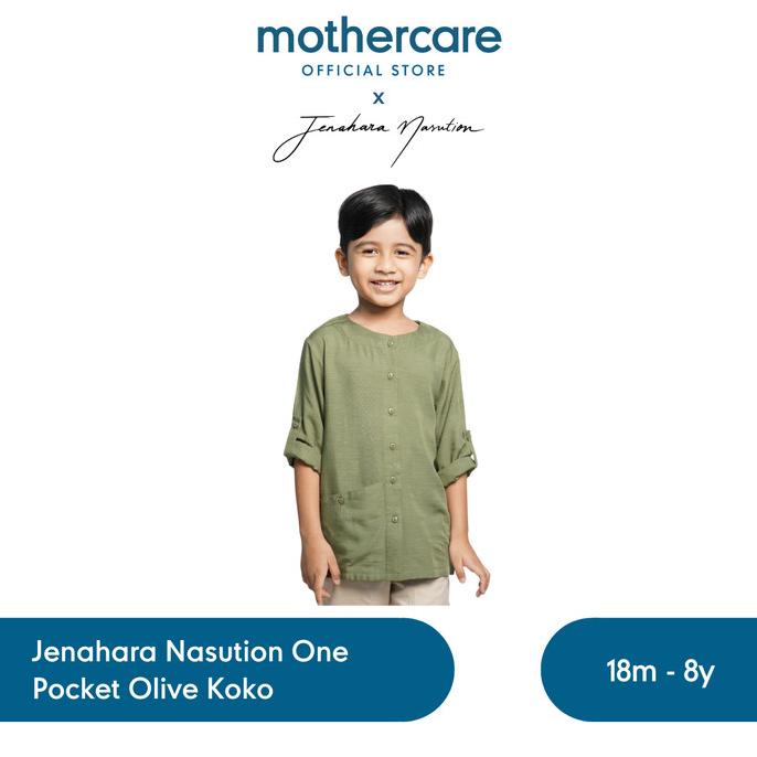 Jenahara Nasution One Pocket Olive Koko - Baju Koko Anak Laki (Hijau)