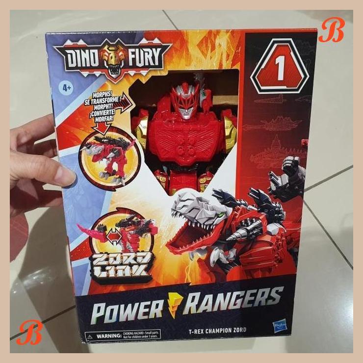 | anb | hasbro power ranger dino fury t-rex champion zord zord link 1