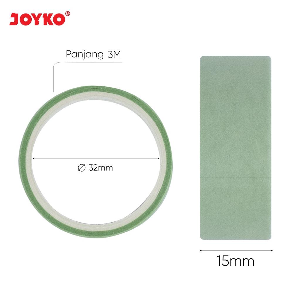 

Flash Sale - Washi Tape Pita Perekat Selotip Kertas Warna Joyko WT-101~105 !!