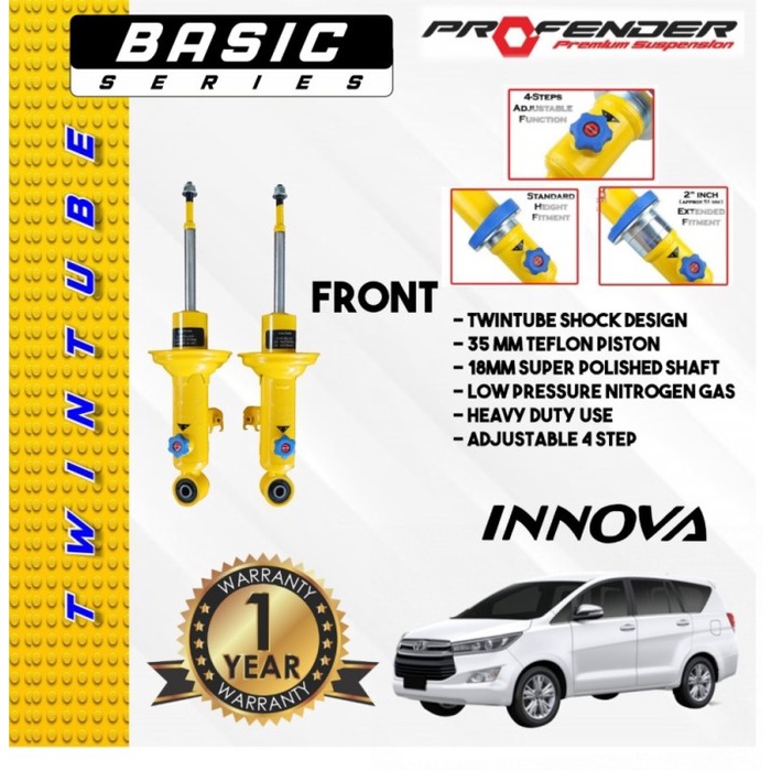 [Baru] Shockbreaker Profender Twintube Mobil Innova Reborn Depan Suspensi Terbaru