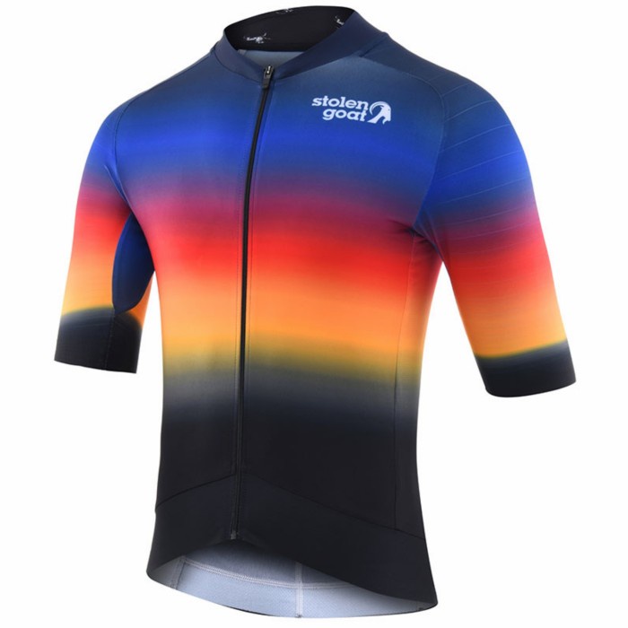 ✨Ori Baju Sepeda Stolen Goat Men'S Epic Cycling Jersey - Hot Sauce Limited
