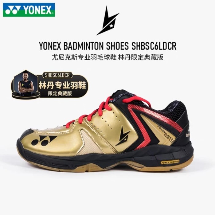 ✨Original Sepatu Badminton Yonex Sc6Ld Gold [ Lin Dan Version] Terbaru