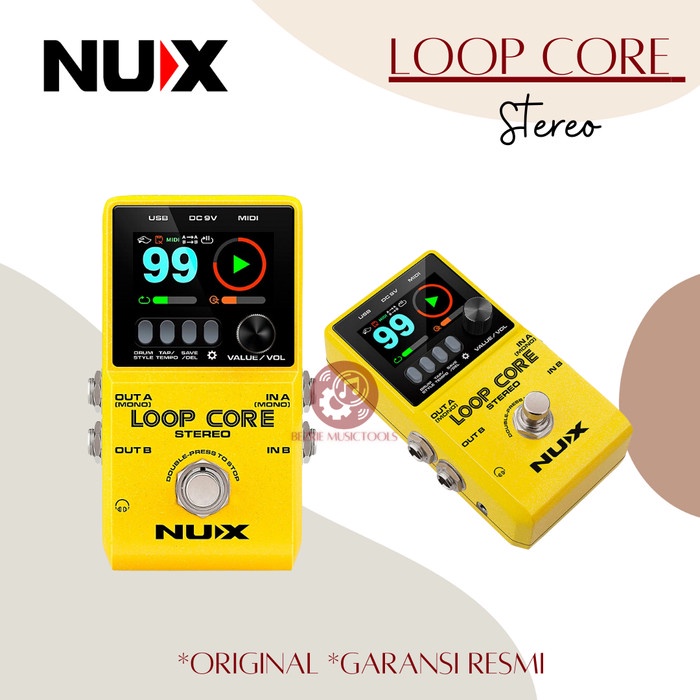 ✨Ori Nux Loop Core Stereo Effect Pedal Gitar Original Nux Loopcore Stereo Diskon