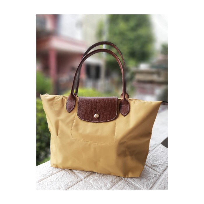 ✨New Longchamp Le Pliage Classic Slh / Mlh Curry Terbaru