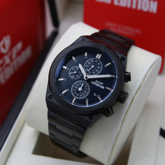 ✨Sale Jam Tangan Pria Expedition E6850 / E 6850 Black Blue Original Terbatas