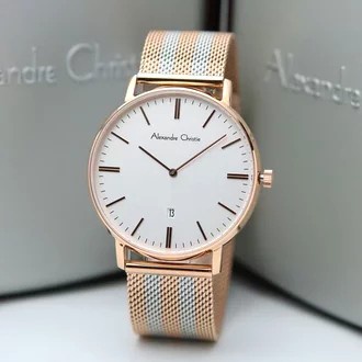✨Ready Alexandre Christie Ac8582 Ac 8582 Silver Rosegold Pria Original Limited