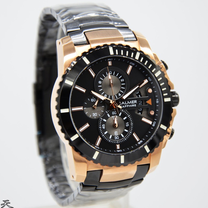 ✨Sale Jam Tangan Balmer 7980 Pria Sapphire Rosegold Black Original Limited