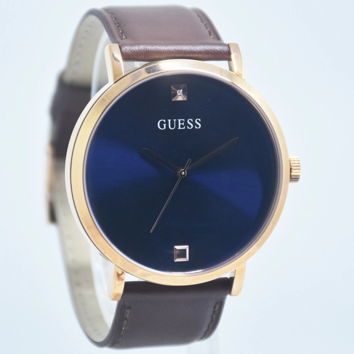✨Ready Jam Tangan Pria Guess Gw0009G2 Rosegold Blue Supernova Original Limited