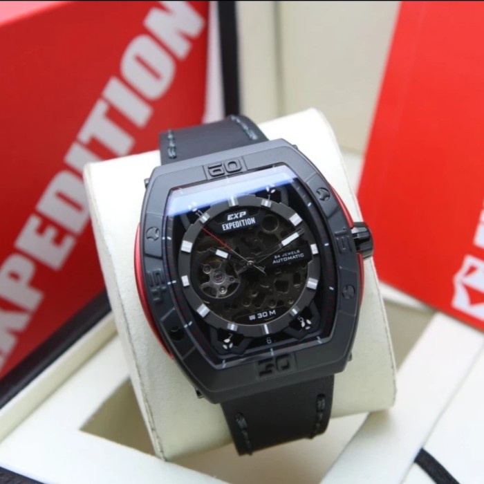 ✨Ready Expedition E 6800 Black Red Automatic E6800 Pria Original Limited