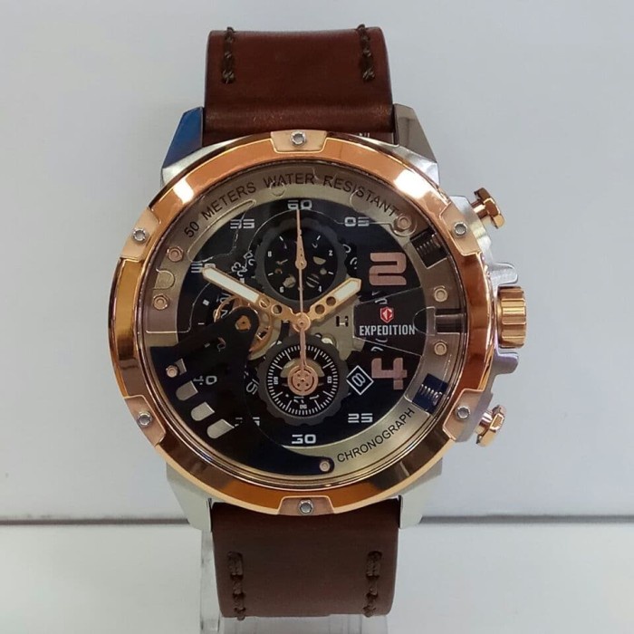 ✨Ready Jam Tangan Pria Expedition E6700 Mc Browen Silver Rosgold Limited