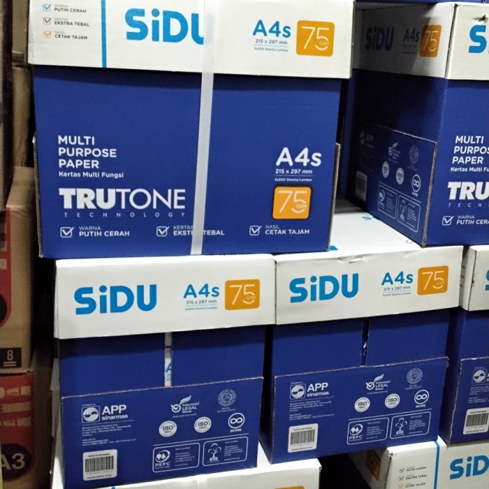 

Produk Terbaik] Kertas HVS-75gr A4s sidu