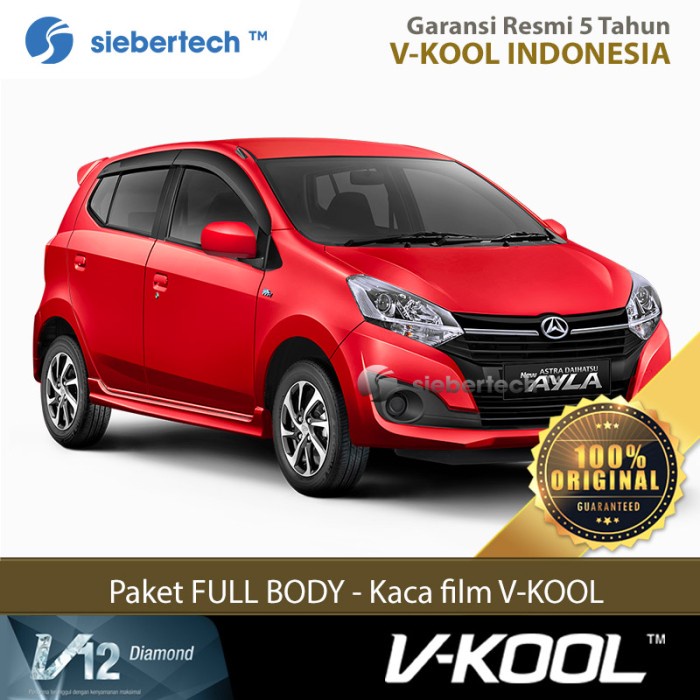 ✅Ready Paket Full Body #Vkool V12 - Daihatsu Ayla -Garansi Resmi 5 Thn Terbatas