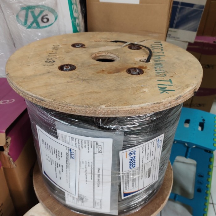 Promo Ccsi Ftth Fiber Optic Dw 2 Core Single Mode 1000Mtr / Kabel Drop Wire