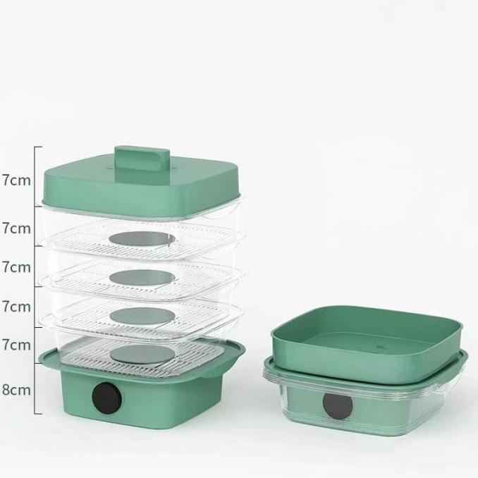 Tudung Saji Tempat Penyimpan Makanan Susun Pemanas Food Steamer