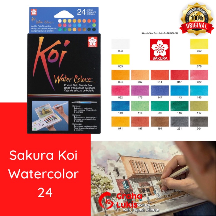 

Promo Sakura Koi Watercolor 24