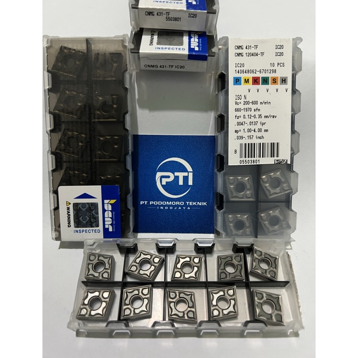 ✅Original Cnmg 120404-Tf Iscar Ic20 Insert Bubut Cnmg 120404-Tf Iscar Terbaru