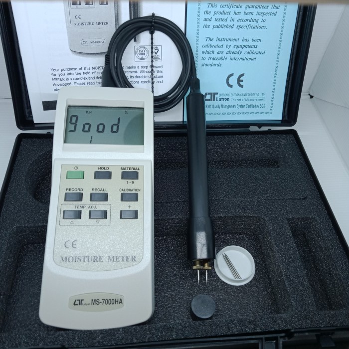 ✅Ori Lutron Ms-7000Ha Wood Moisture Meter Terbaru