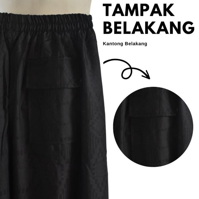 Sarung Celana Shapire Ukhuwah Hitam Polos Doby Sarung Celana Premium