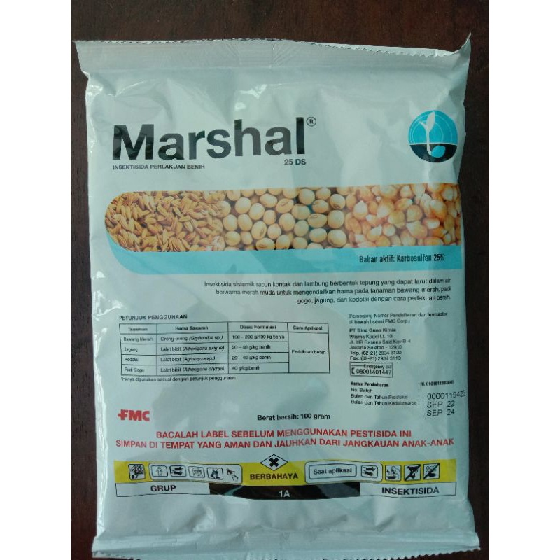 Insektisida Marshal 25DS - 100 Gram
