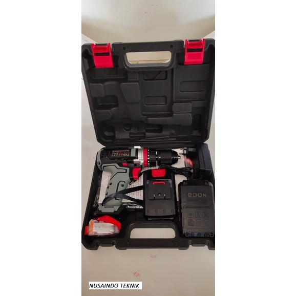 ✅Baru Edon Ed2-1810D 18V Mesin Bor Tanpa Kabel Cordless Drill Berkualitas
