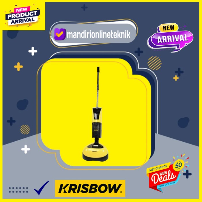 ✅New Promo Mesin Polisher Lantai Krissbow Portable 3In1 Polisher Cleaner Diskon