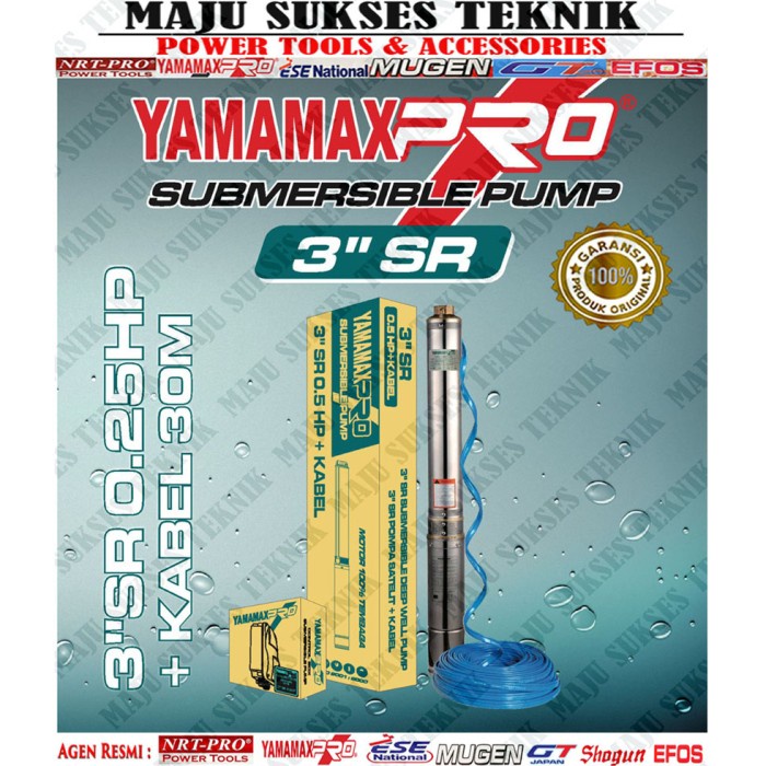 [New] Pompa Satelit 3 Inch 0.25Hp Yamamax Pro Pompa Sible  Ctrl Box  30Kbl Terbatas