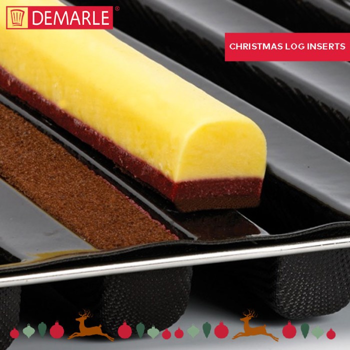 

[Baru] Christmas Yule Log Inserts With Stainless Frame - Demarle France Terbatas