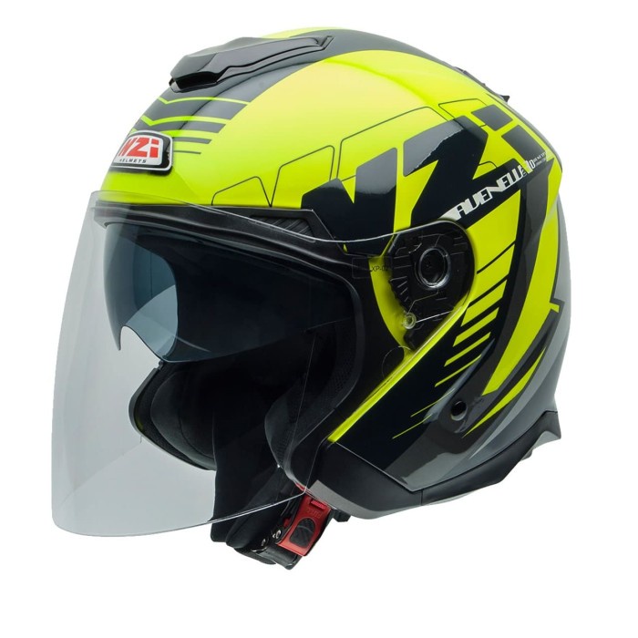 ✨Termurah Helm Nzi Avenew2 Prova Yellow Open Face Double Visor Berkualitas