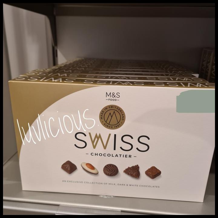 

M&S Mark Marks & And Spencer Swiss Chocolatier Chocolate Box Coklat