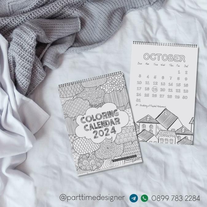 

Tedra Kalender Duduk Bisa Diwarnai Coloring Calendar Kualitas Premium