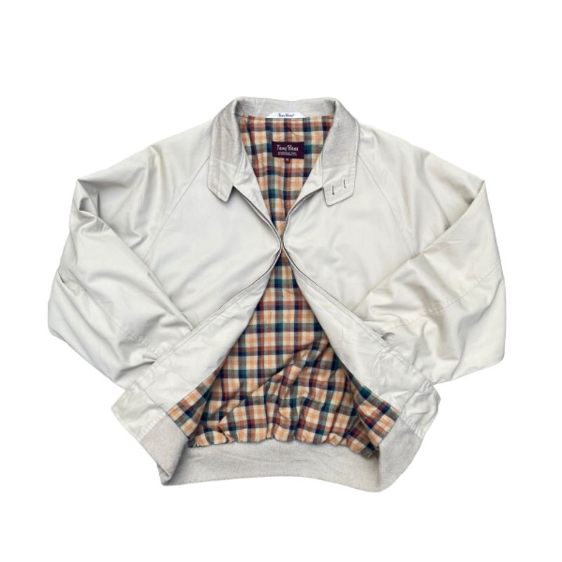 Jaket Harrington Troy Bros Cream M Second Original Murah