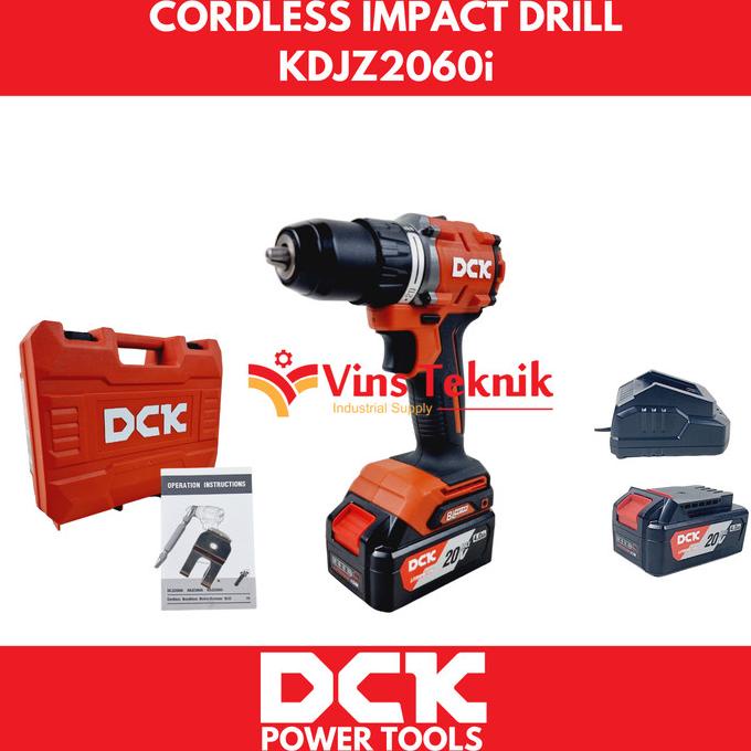 CORDLESS IMPACT DRILL 20V MESIN BOR TEMBOK BATERAI DCK KDJZ2060I RIBKAMASYA0