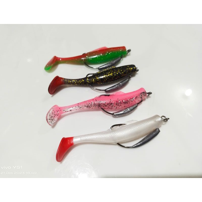 1pcs umpan pancing soft lure