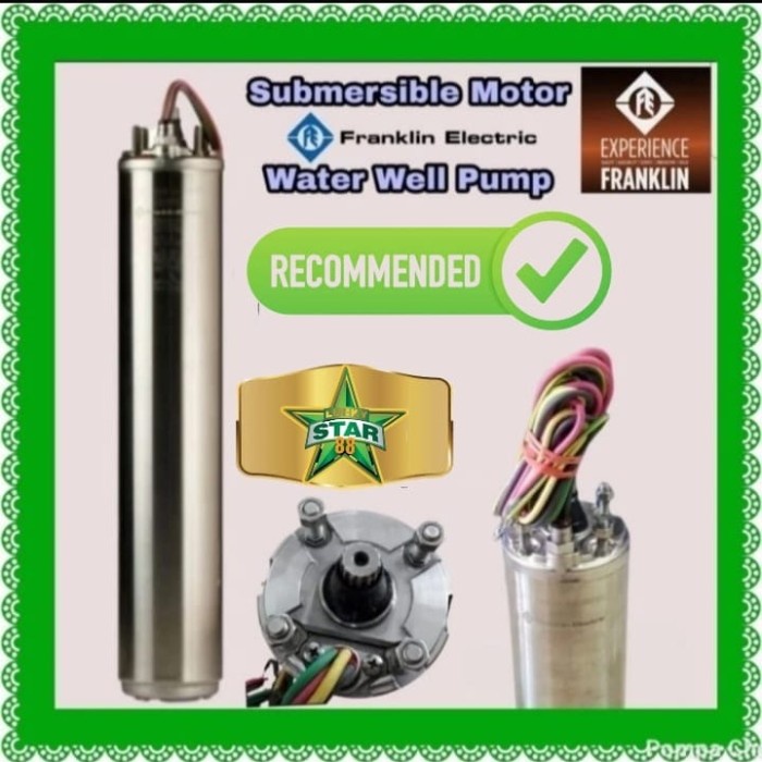 Ready Dinamo Motor Pompa Satelit 4" Franklin 7.5Hp 3Phase 5.5Kw Submersibel Garansi