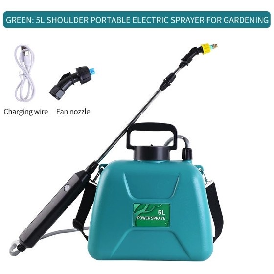 Promo Alat Semprot Siram Hama Tanaman 5 L Pompa Gendong Elektrik Bisa Di Cas