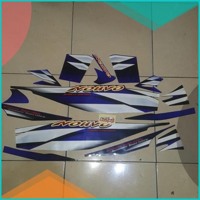 Striping Nouvo Lele 2002 Hitam Biru 16novz3 tools