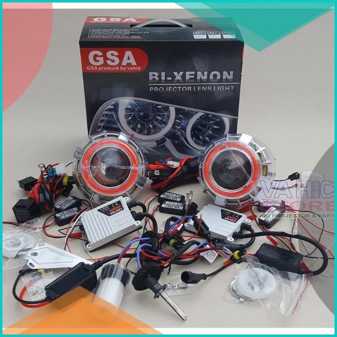 Lampu HID Projector 3.5 Inch Projie Angeleyes GSA Untuk Motor Mobil 16