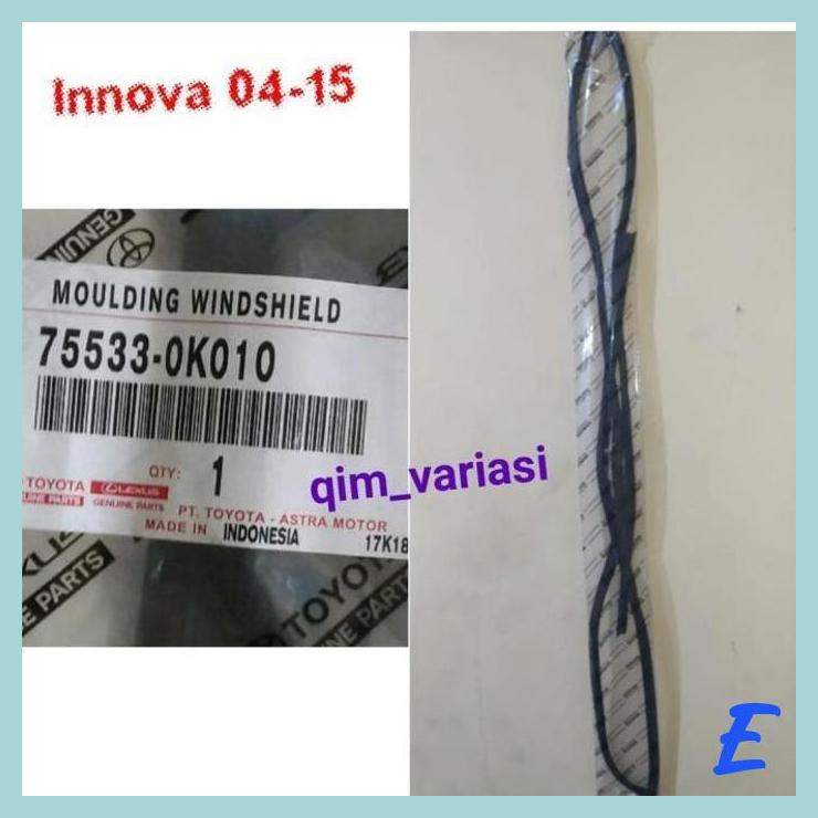 | QMV | KARET LIS MOULDING KACA DEPAN KIJANG INNOVA