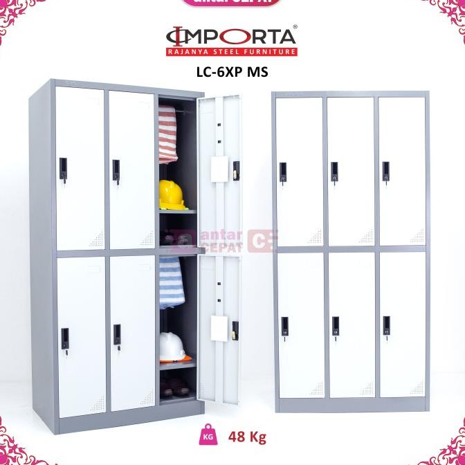 

Loker besi 6 Pintu IMPORTA LC-6XP BT MS Locker Besi 6 Pintu Full Plat