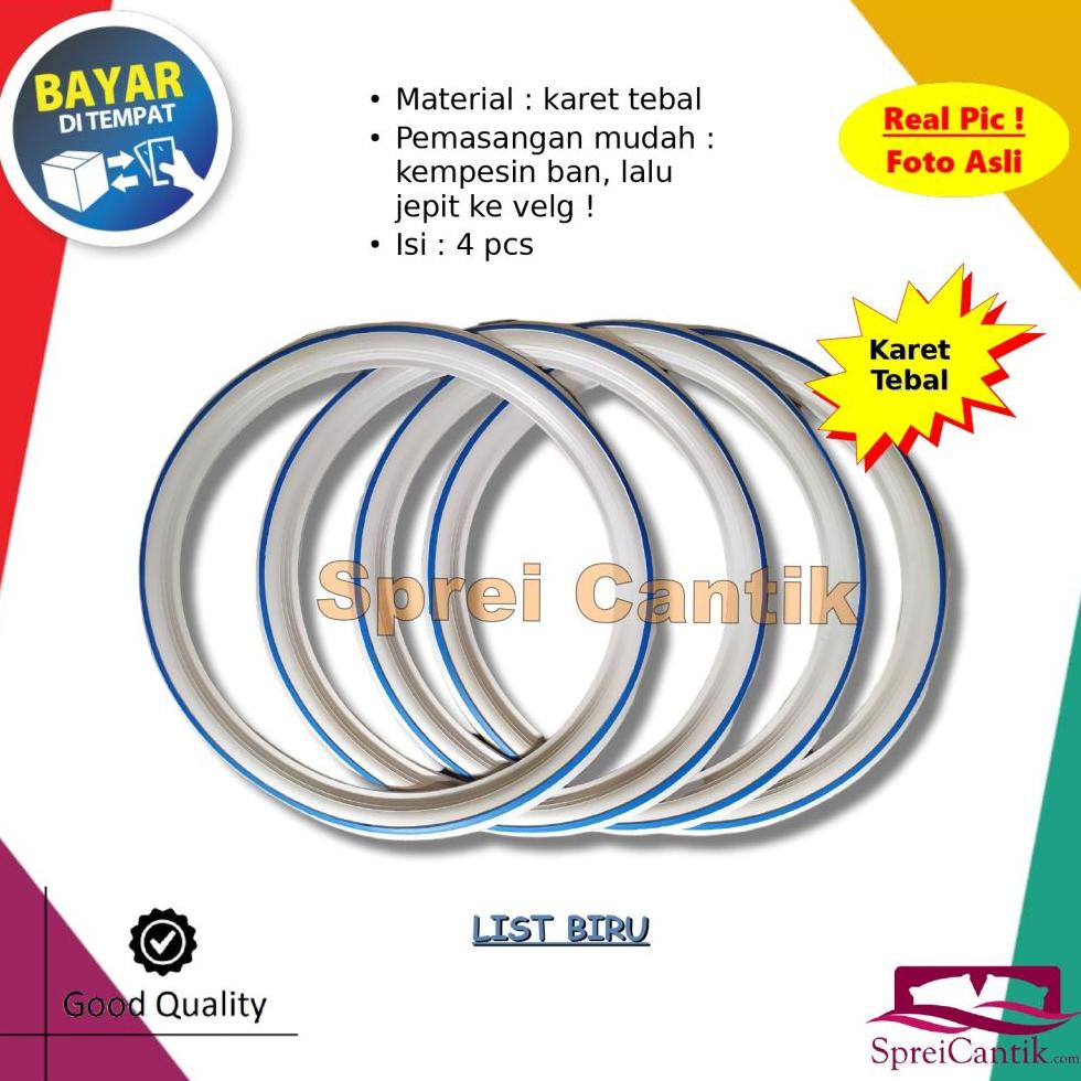 Berkualitas Lis Ban Isi 4 Pcs Ring 12 / 14 / 17 Bebek dan Matic - List Trim Pita Ban Sepeda Motor Wa