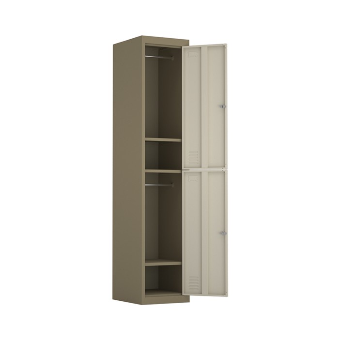 INFORMA KIEV LOKER BESI 2 PINTU - COKELAT