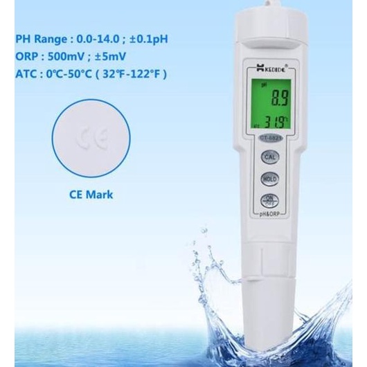 

Orp Ph Meter Kedida Ct-6821 Redox Meter 2 In 1 Digital Tester Ct6821