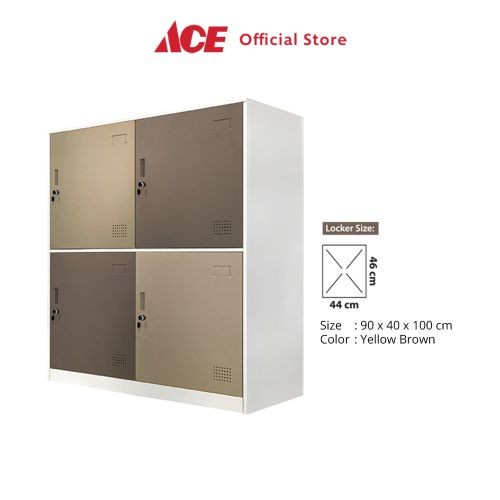 

ACE - KRISBOW LOKER 4 PINTU SL-A4 - COKELAT