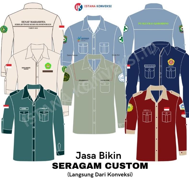 laris BAJU PDH PDL CUSTOM / BAJU ORGANISASI / BAJU KERJA / SERAGAM ORGANISASI / SERAGAM KAMPUS / PDH