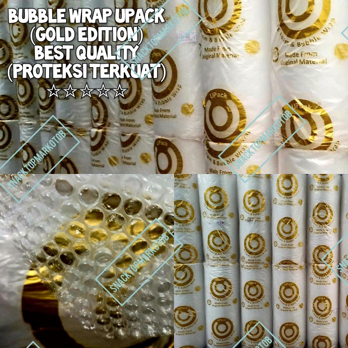 

Promo Bubble Wrap Upack Gold Edition 1.25X50M Full / Bubblewrap Paling Tebal