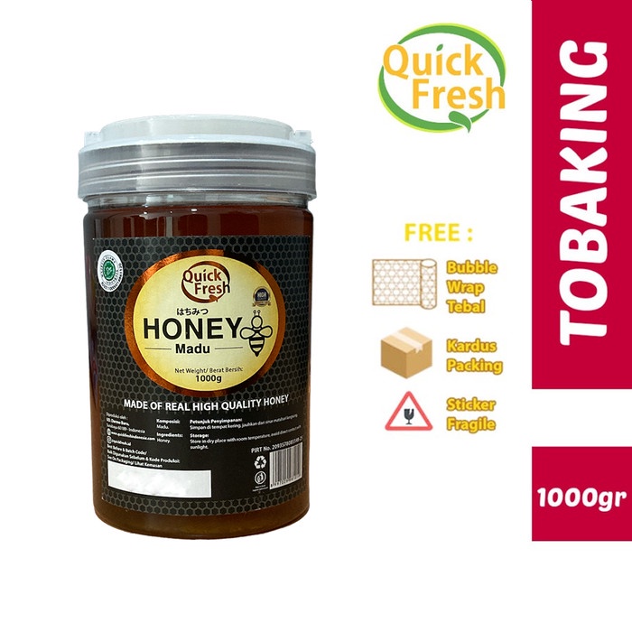 

Quick Fresh Cooking Honey 1 Kg 1000Gr ( Bucket Plastik )