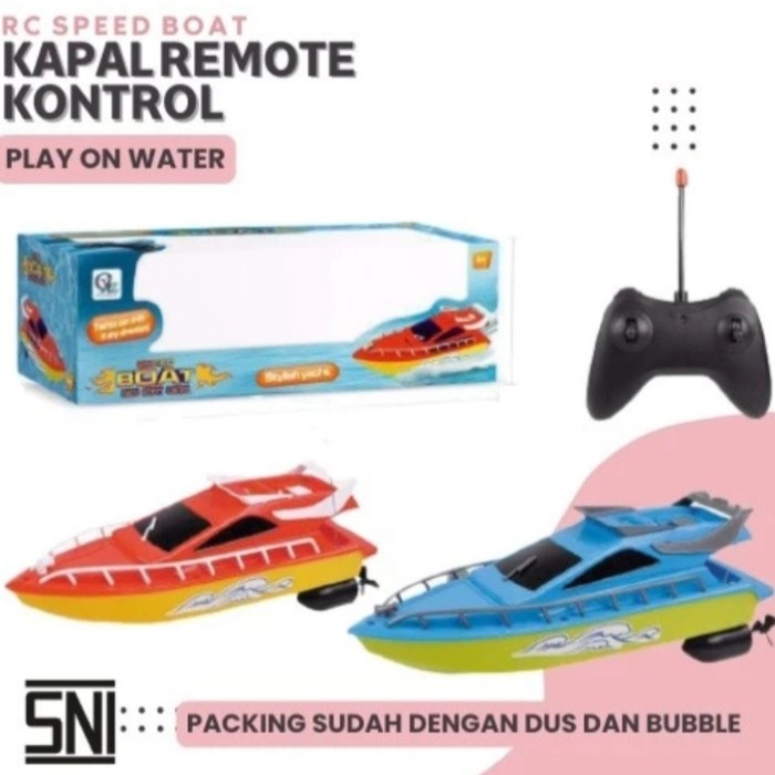 RC SPEED BOAT - MAINAN REMOT CONTROL ANAK EDUKASI KAPAL REMOT KONTROL