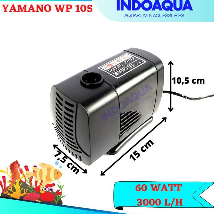 GV289 Pompa Air Celup Aquarium Besar | Pompa Celup Kolam Ikan Yamano WP 105 STOK TERBATAS